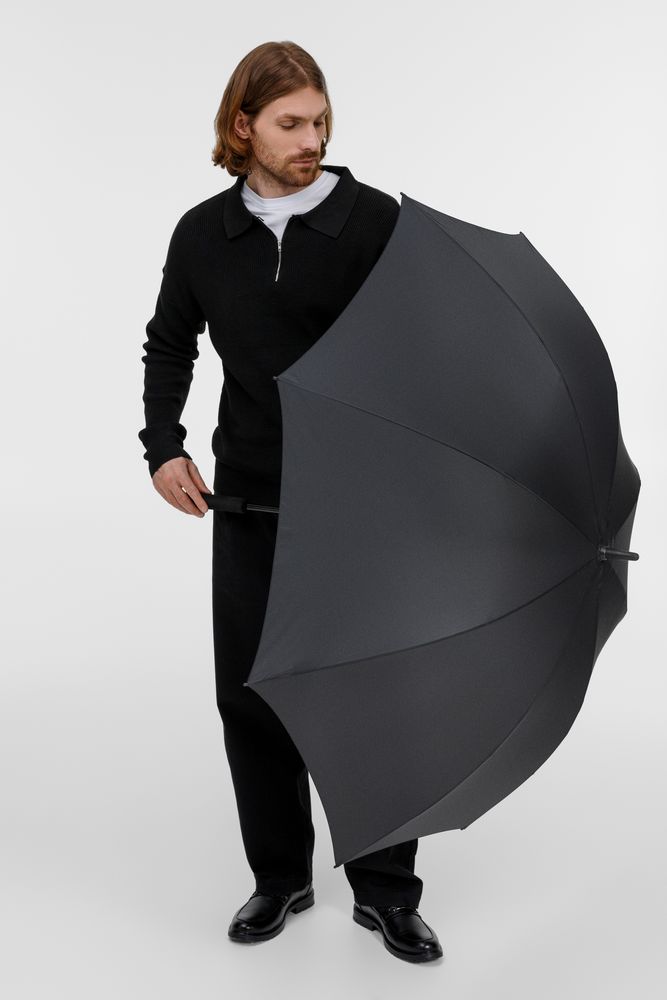 Зонт-трость U.900, черный / Миниатюра модельного (1000)