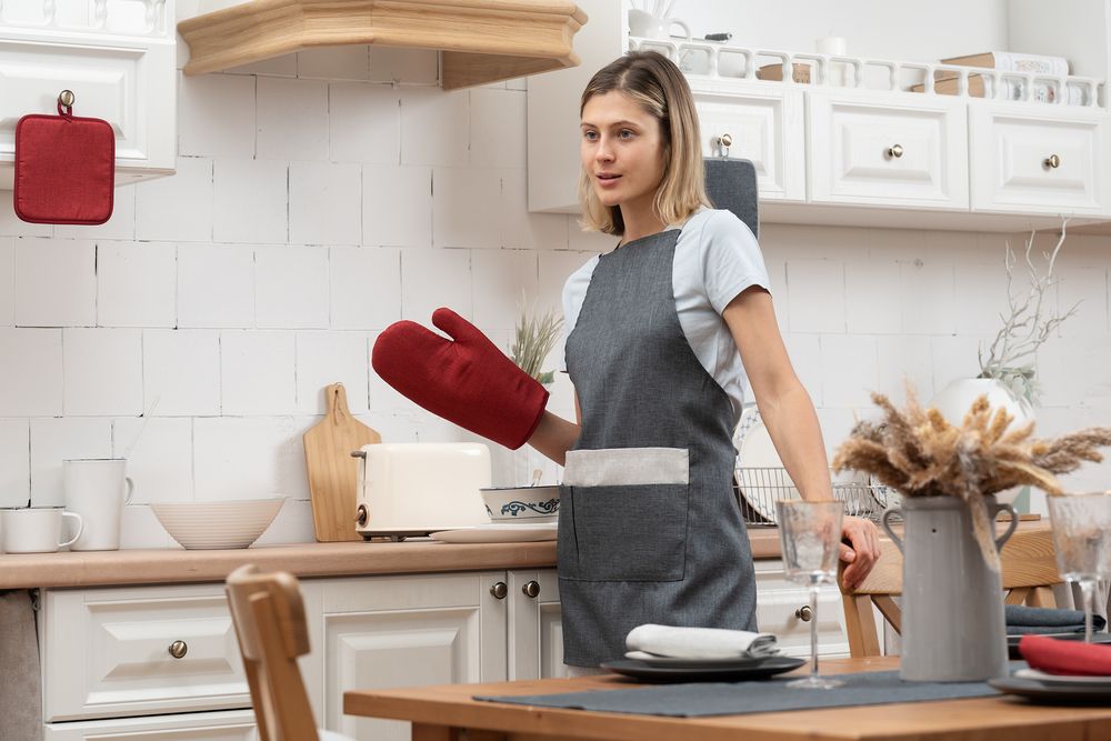 Прихватка-рукавица Settle In, красная / Миниатюра имиджевого (1000)