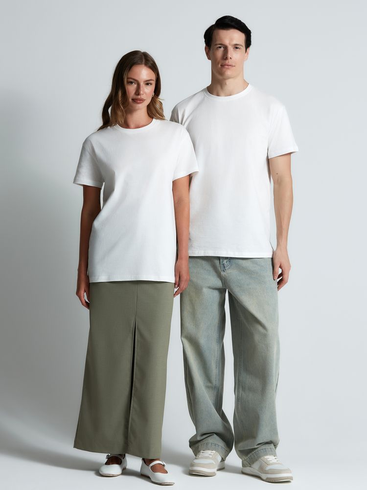 Футболка унисекс T-Bolka 160, белая (белоснежная) / Миниатюра модельного (1000)