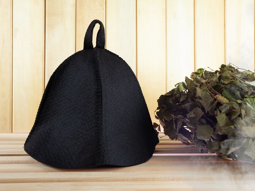 Банная шапка Heat Off, черная / Миниатюра имиджевого (1000)