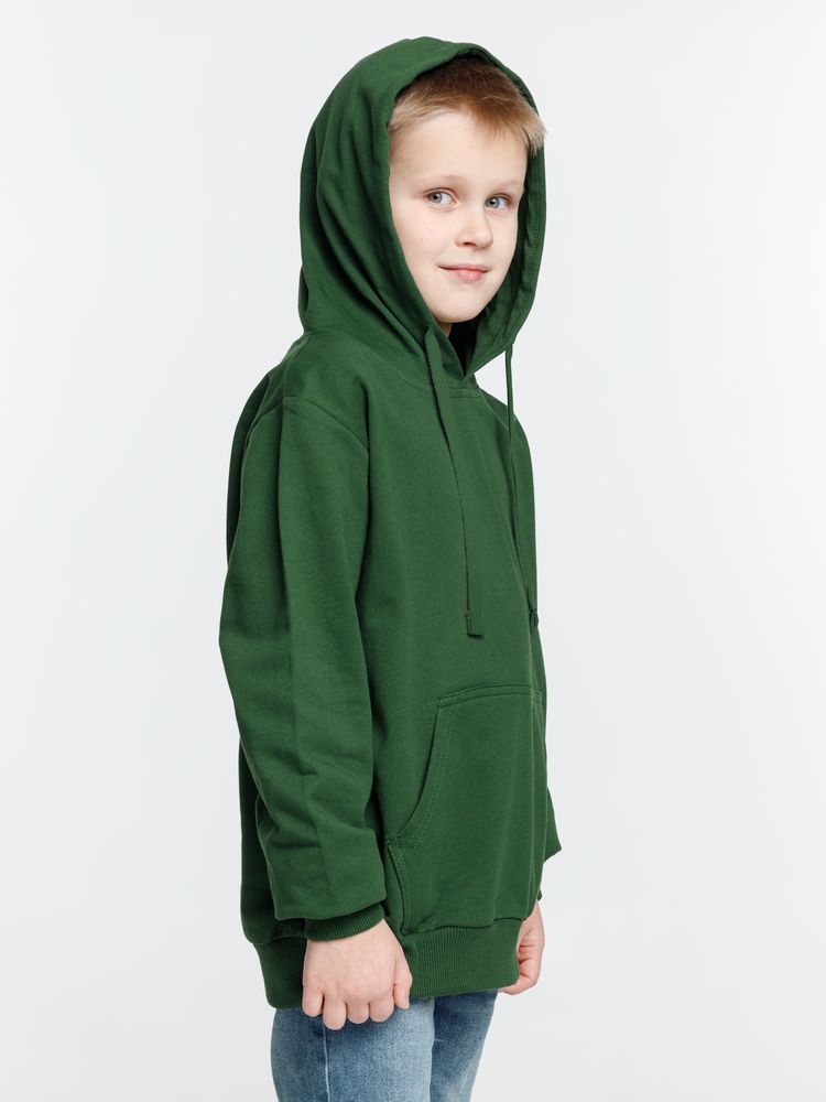 Худи детское Kirenga 2.0 Kids, темно-зеленое / Миниатюра модельного (1000)