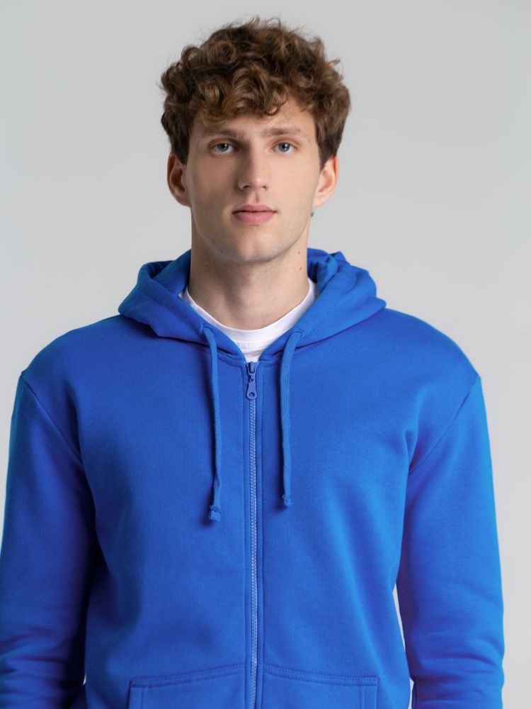 Толстовка на молнии с капюшоном Siverga 2.0 Heavy, ярко-синяя / Миниатюра модельного (1000)