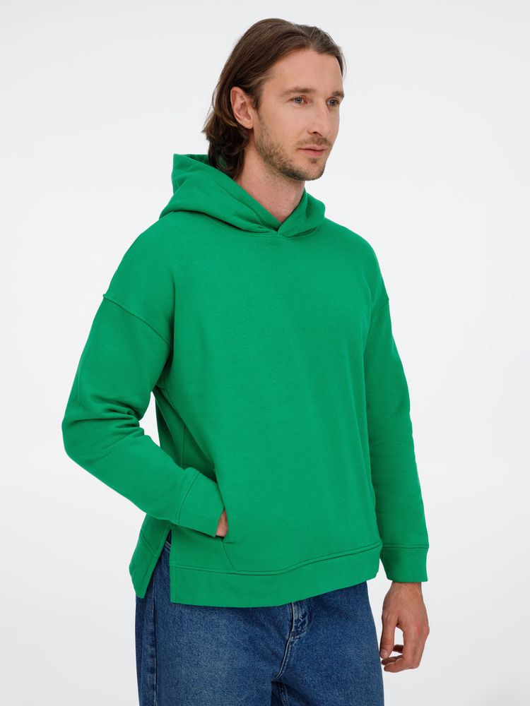 Худи оверсайз унисекс Tolla, зеленое / Миниатюра модельного (1000)