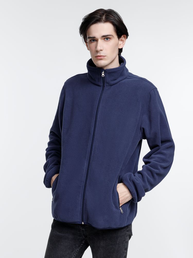 Куртка флисовая унисекс Nesse, темно-синяя / Миниатюра модельного (1000)