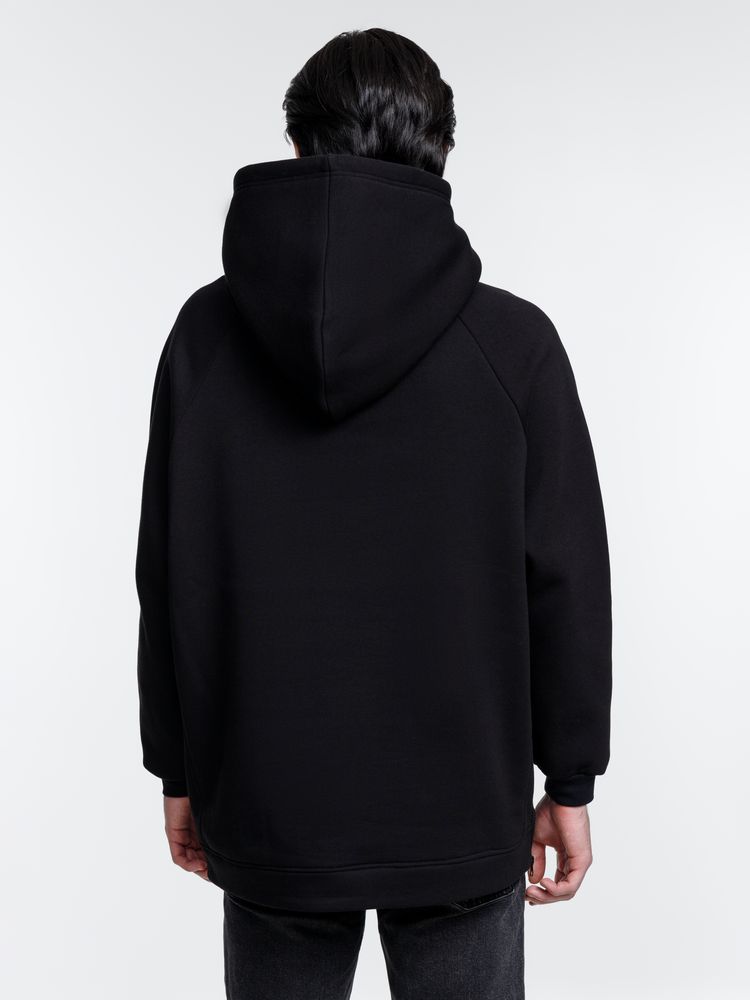 Худи унисекс оверсайз Easy Street, черное / Миниатюра модельного (1000)