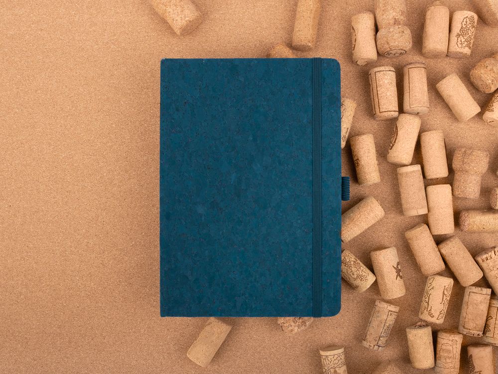 Блокнот Cork County, синий / Миниатюра имиджевого (1000)