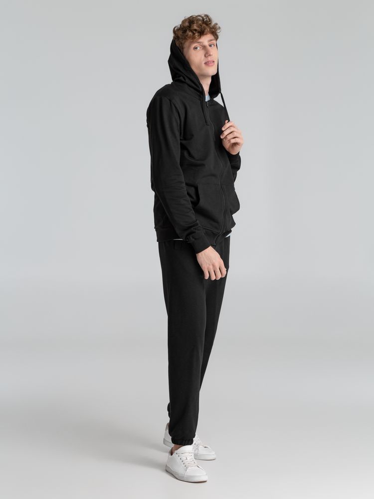 Толстовка на молнии с капюшоном Siverga 2.0, черная / Миниатюра модельного (1000)