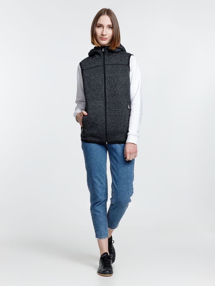 Жилет с капюшоном унисекс Gotland, черный / Миниатюра модельного (1000)