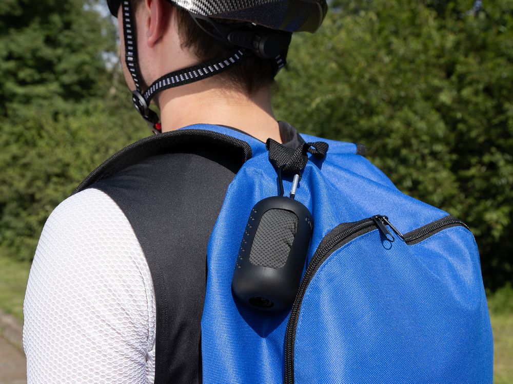 Охлаждающее полотенце Narvik в силиконовом чехле, черное / Миниатюра имиджевого (1000)