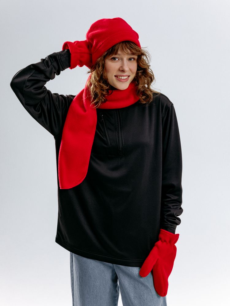 Шарф Fleecy, красный / Миниатюра модельного (1000)