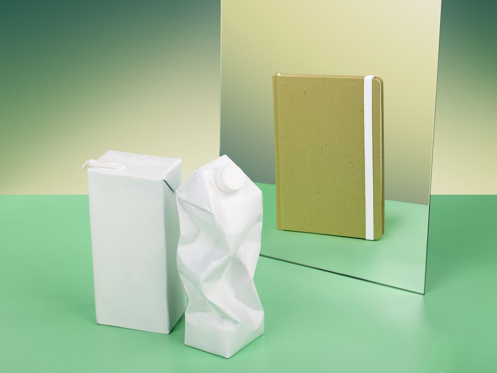 Блокнот Lactonica, зеленый / Миниатюра имиджевого (1000)