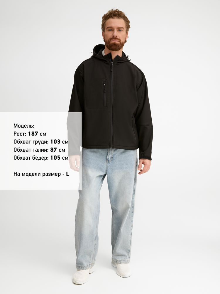 Куртка мужская с капюшоном Replay Men 340, черная / Миниатюра модельного (1000)