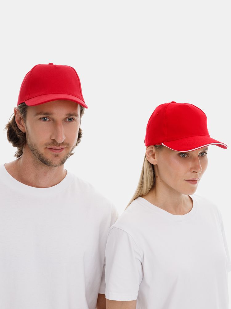 Бейсболка Long Beach, красная / Миниатюра модельного (1000)