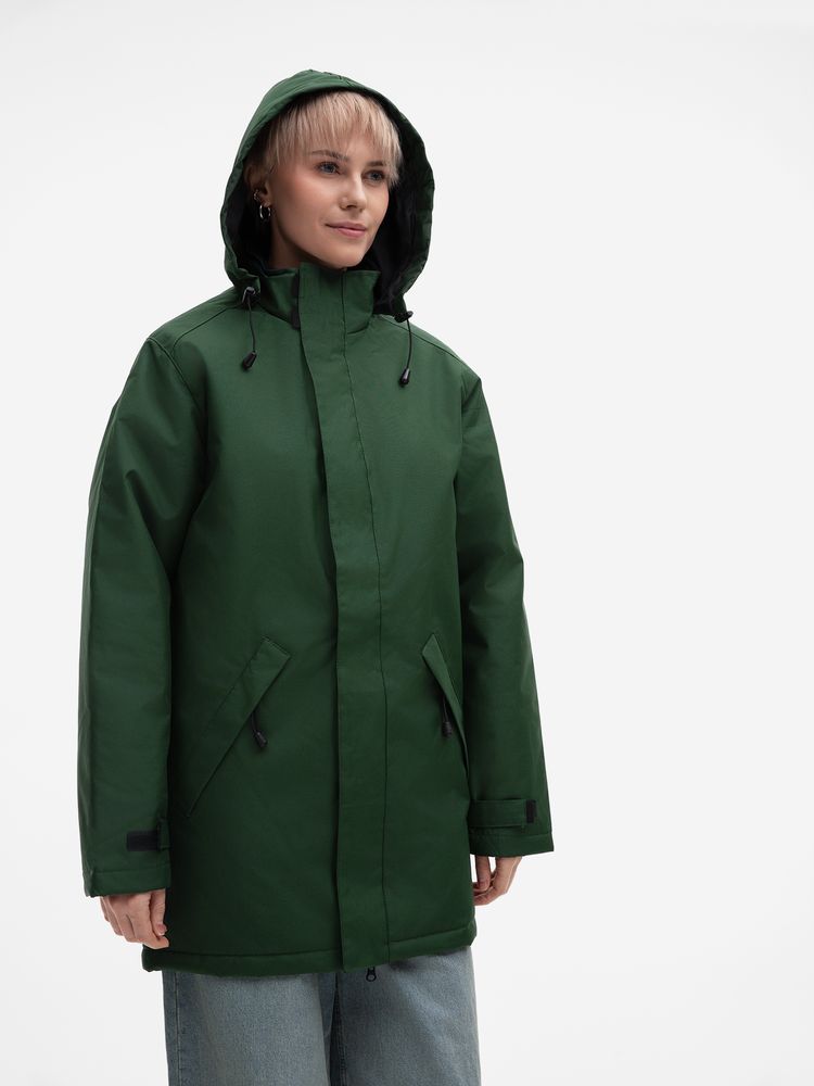 Куртка на стеганой подкладке Robyn, темно-зеленая / Миниатюра модельного (1000)