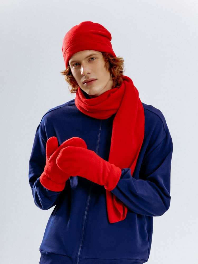 Шарф Fleecy, красный / Миниатюра модельного (1000)