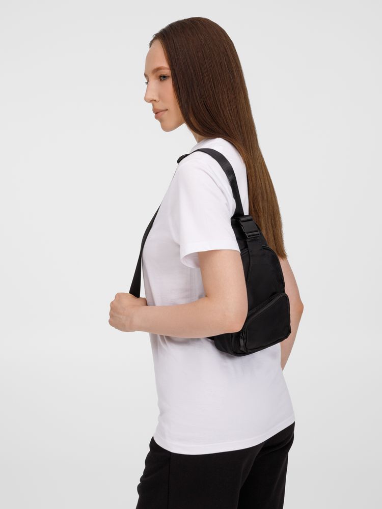 Спортивный кросс-боди рюкзак Bagventure, черный / Миниатюра модельного (1000)