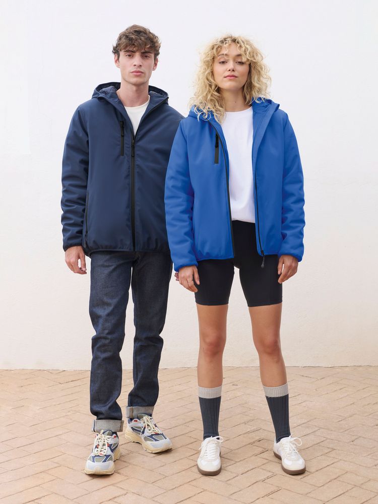 Куртка софтшелл с капюшоном женская Falcon Women, темно-серая / Миниатюра модельного (1000)