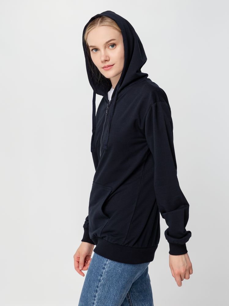Толстовка на молнии с капюшоном Siverga 2.0, темно-синяя / Миниатюра модельного (1000)