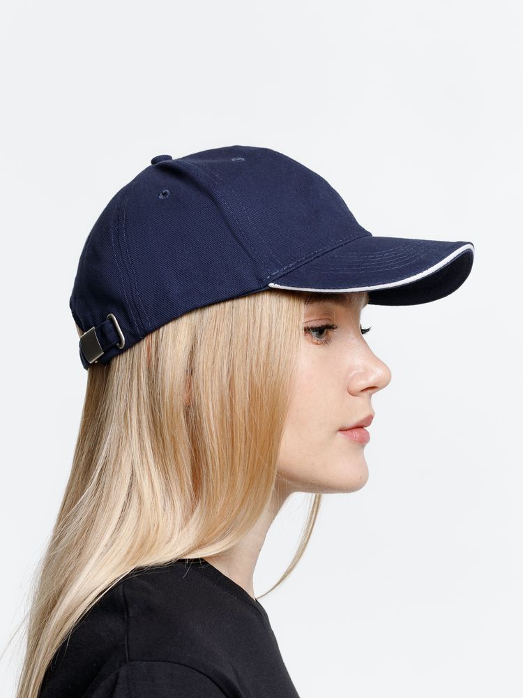 Бейсболка Buffalo, темно-синяя с белым / Миниатюра модельного (1000)