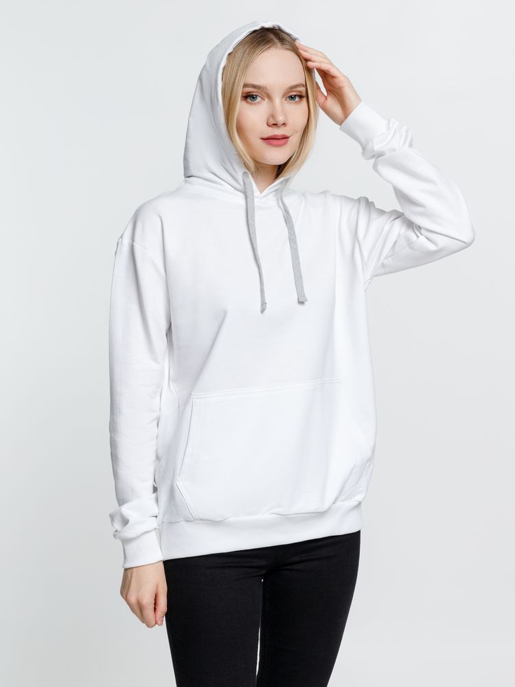 Толстовка с капюшоном Kirenga, белая (белоснежная) / Миниатюра модельного (1000)