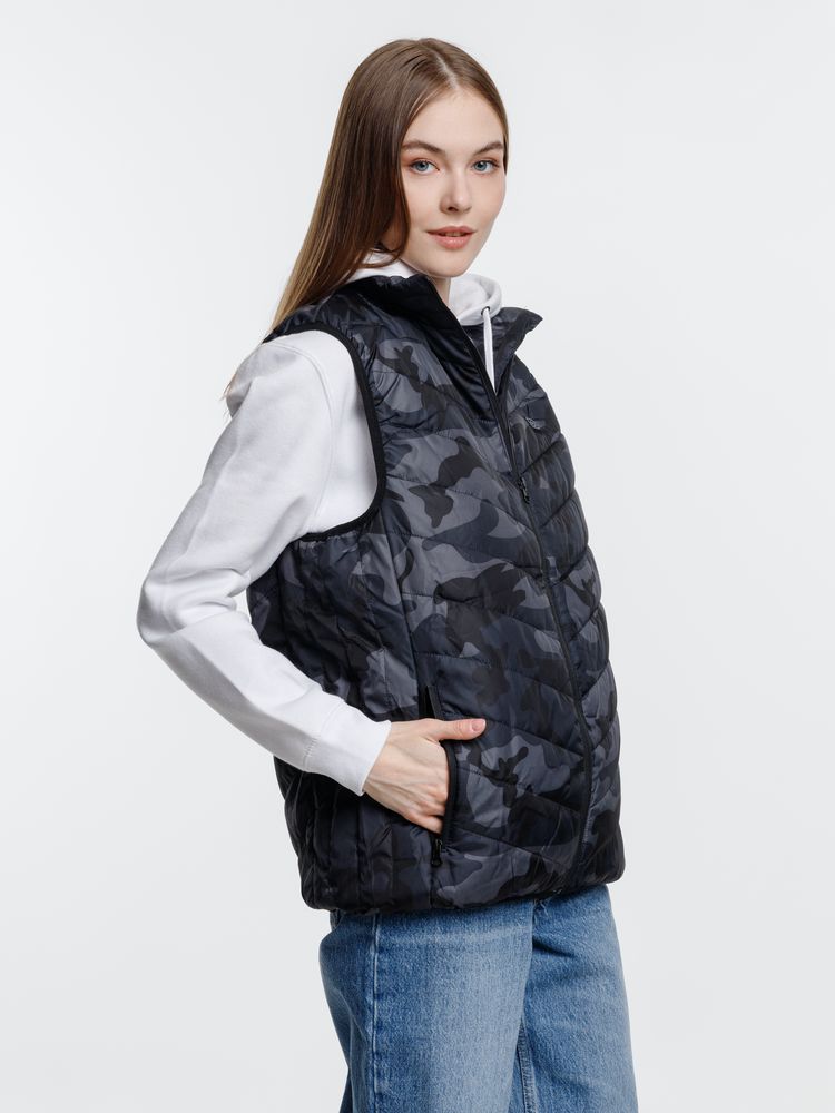 Жилет с подогревом Thermalli Valmorel, серый камуфляж / Миниатюра модельного (1000)