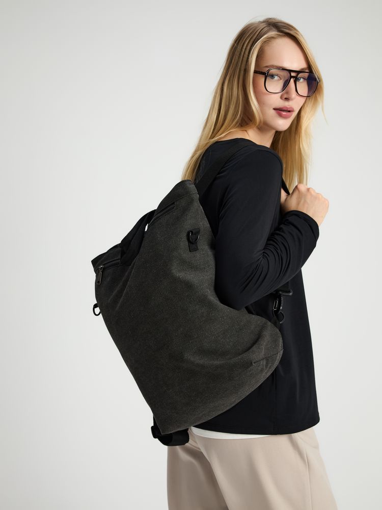 Рюкзак-шопер Casual, черный / Миниатюра модельного (1000)