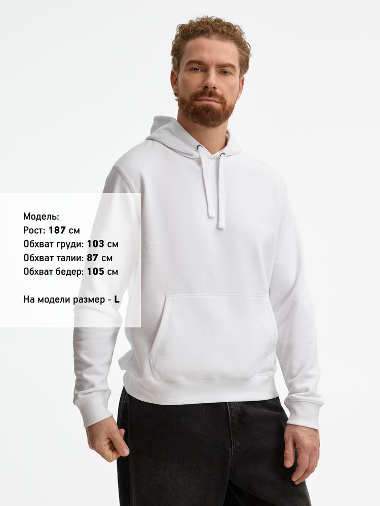 Толстовка унисекс Spencer, белая / Миниатюра модельного (1000)