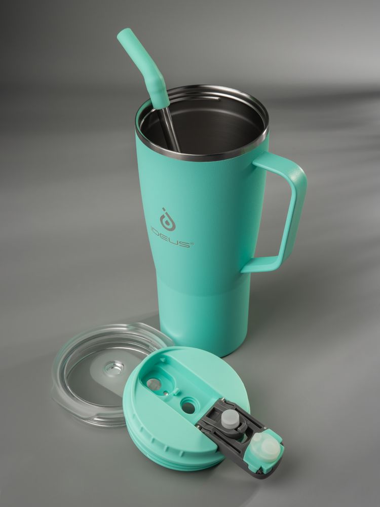 Термостакан Kasumigaoka, бирюзовый / Миниатюра имиджевого (1000)