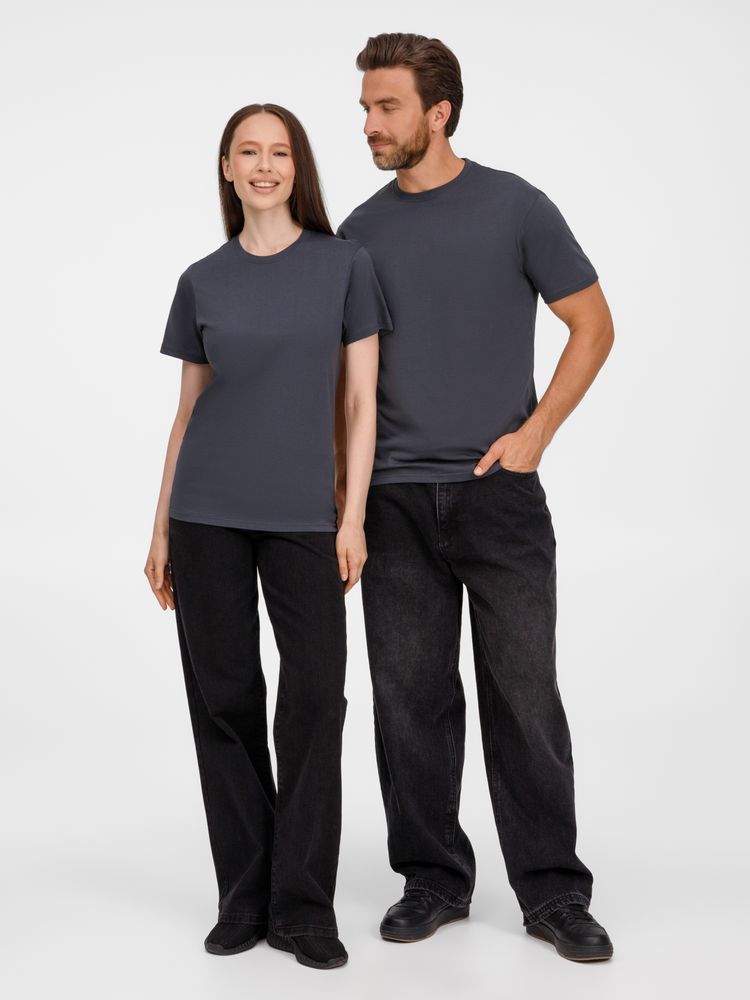 Футболка унисекс T-Bolka 180, темно-серая / Миниатюра модельного (1000)