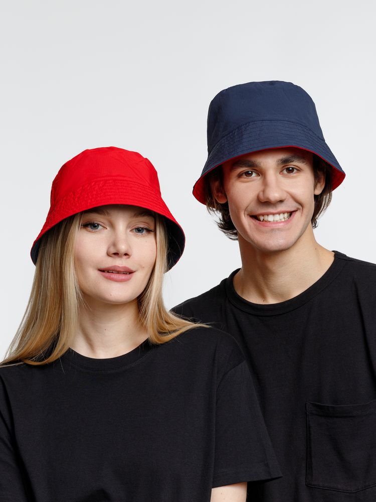 Панама Nylon двусторонняя, темно-синяя с красным / Миниатюра модельного (1000)