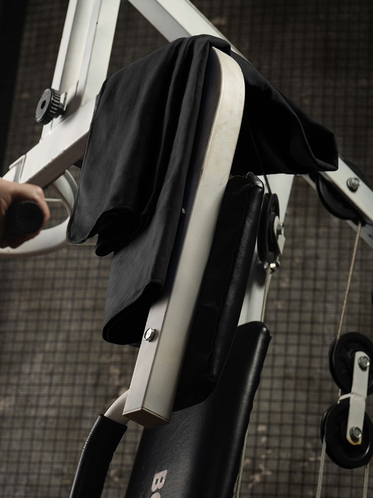 Спортивное полотенце Vigo Small, черное / Миниатюра имиджевого (1000)