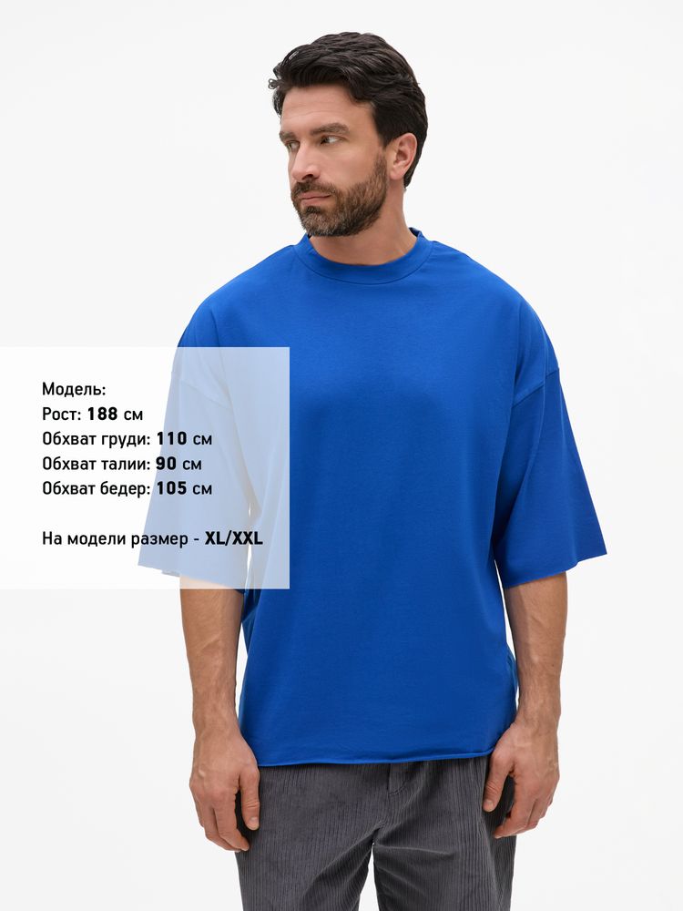 Футболка унисекс T1, синяя / Миниатюра модельного (1000)