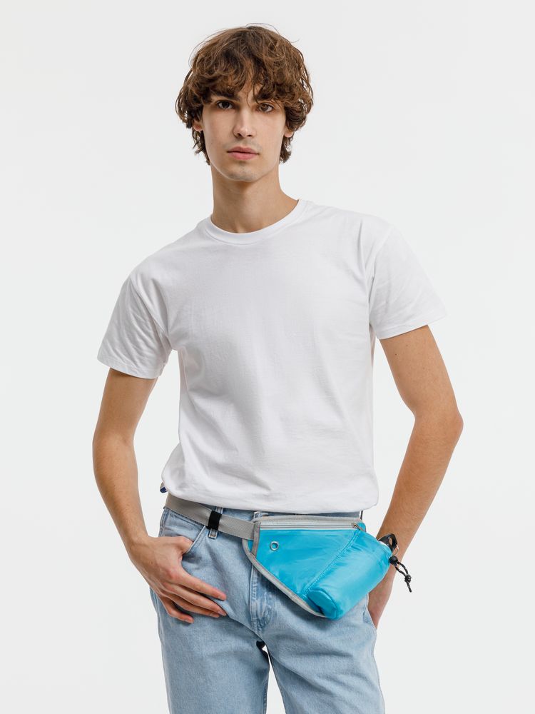 Сумка поясная с отделением для бутылки Waterun, голубая / Миниатюра модельного (1000)