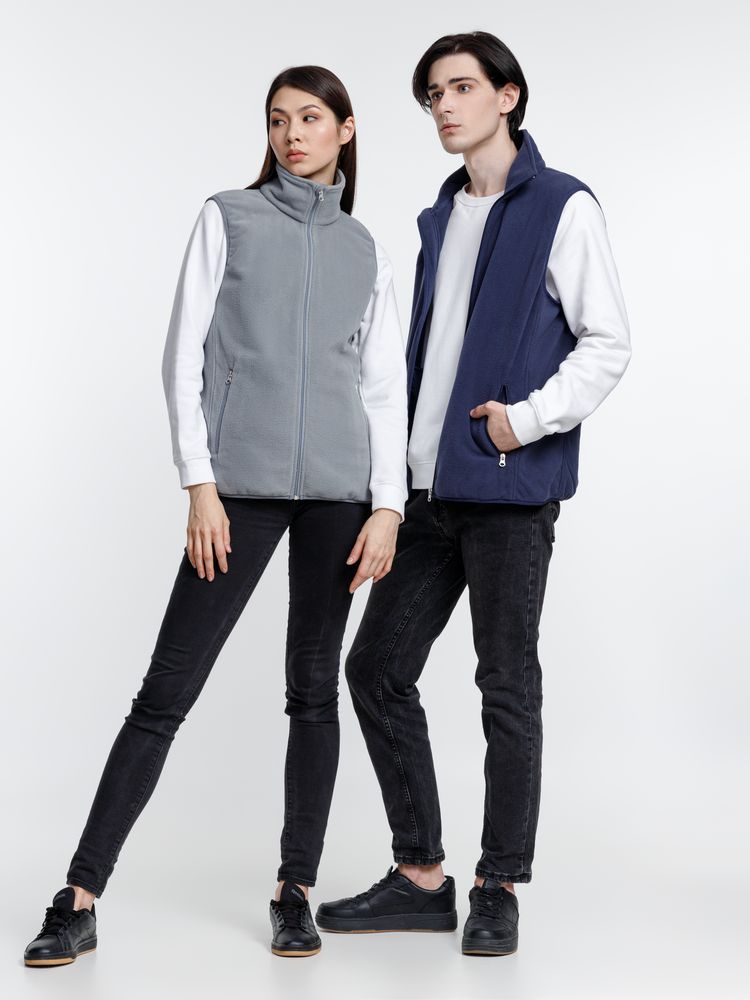 Жилет флисовый унисекс Nesse, темно-синий / Миниатюра модельного (1000)