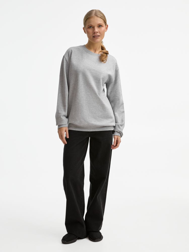 Свитшот унисекс Columbia, серый меланж / Миниатюра модельного (1000)