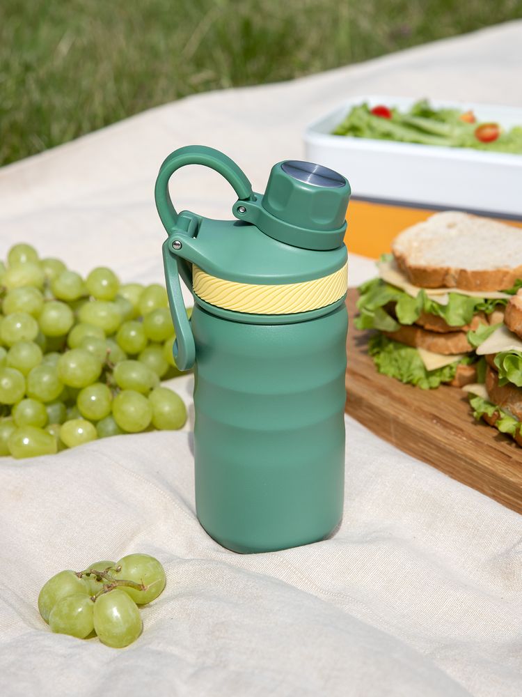 Термобутылка Fujisan 2.0 без логотипа, зеленая / Миниатюра имиджевого (1000)