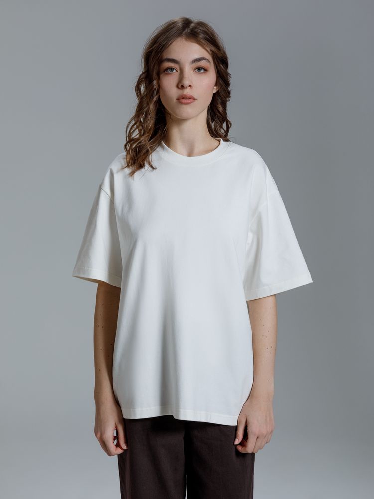 Футболка оверсайз Kangas, белая / Миниатюра модельного (1000)