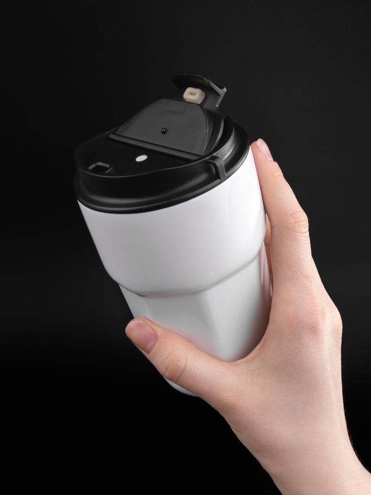 Термостакан Freshbrew, белый / Миниатюра имиджевого (1000)