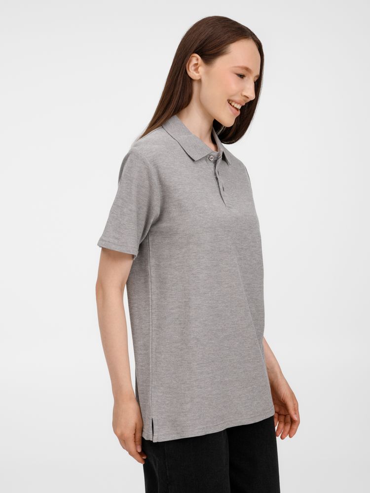Рубашка поло унисекс Tervise, серый меланж / Миниатюра модельного (1000)