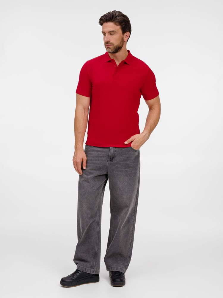 Рубашка поло унисекс Tervise, красная / Миниатюра модельного (1000)