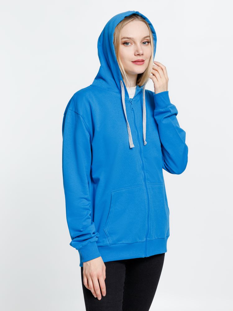 Толстовка на молнии с капюшоном Siverga, бирюзовая / Миниатюра модельного (1000)