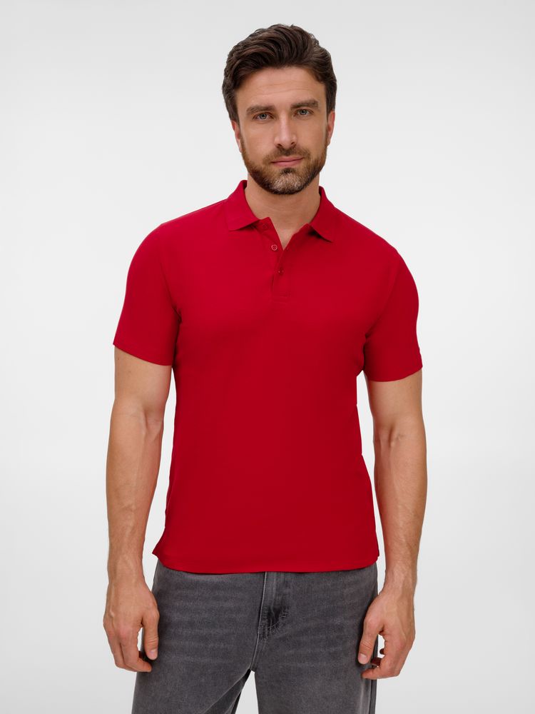 Рубашка поло унисекс Tervise, красная / Миниатюра модельного (1000)