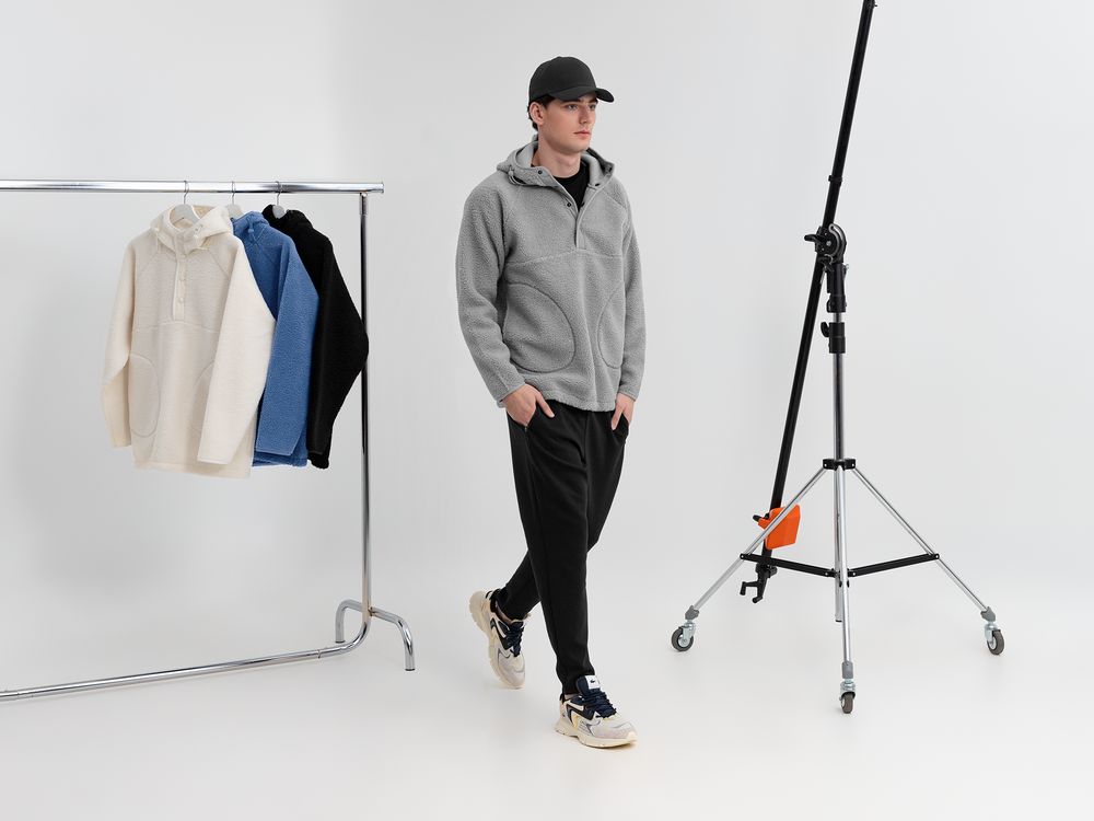 Анорак унисекс Oblako, светло-серый / Миниатюра модельного (1000)