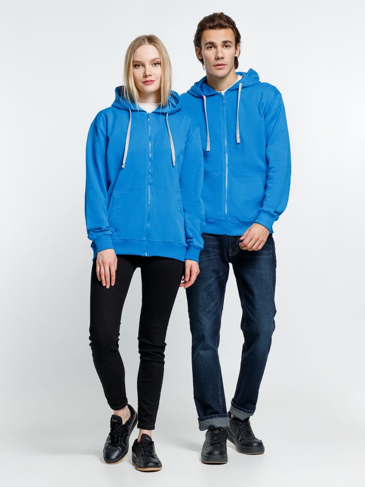 Толстовка на молнии с капюшоном Siverga, бирюзовая / Миниатюра модельного (1000)