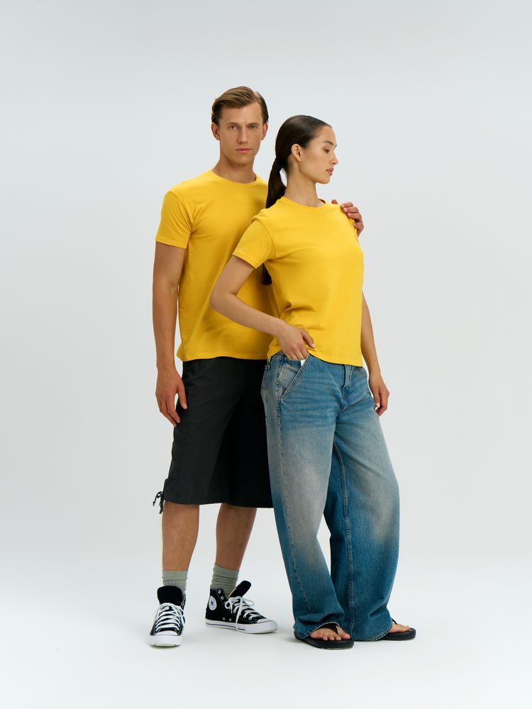 Футболка унисекс Regent 150, желтая / Миниатюра модельного (1000)