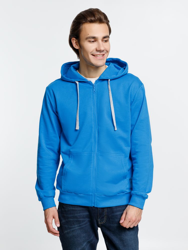 Толстовка на молнии с капюшоном Siverga, бирюзовая / Миниатюра модельного (1000)