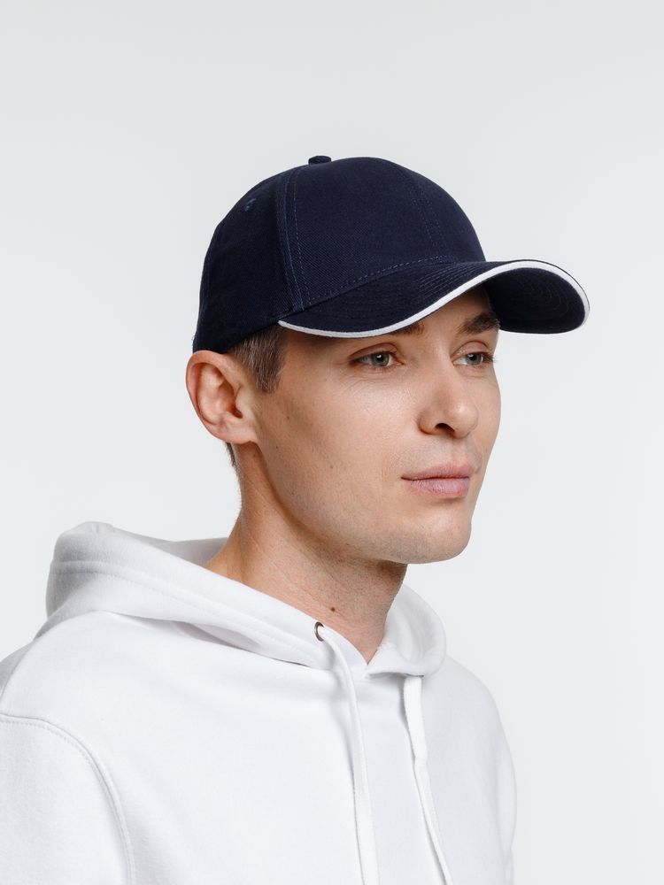 Бейсболка Spiker, темно-синяя с белым / Миниатюра модельного (1000)