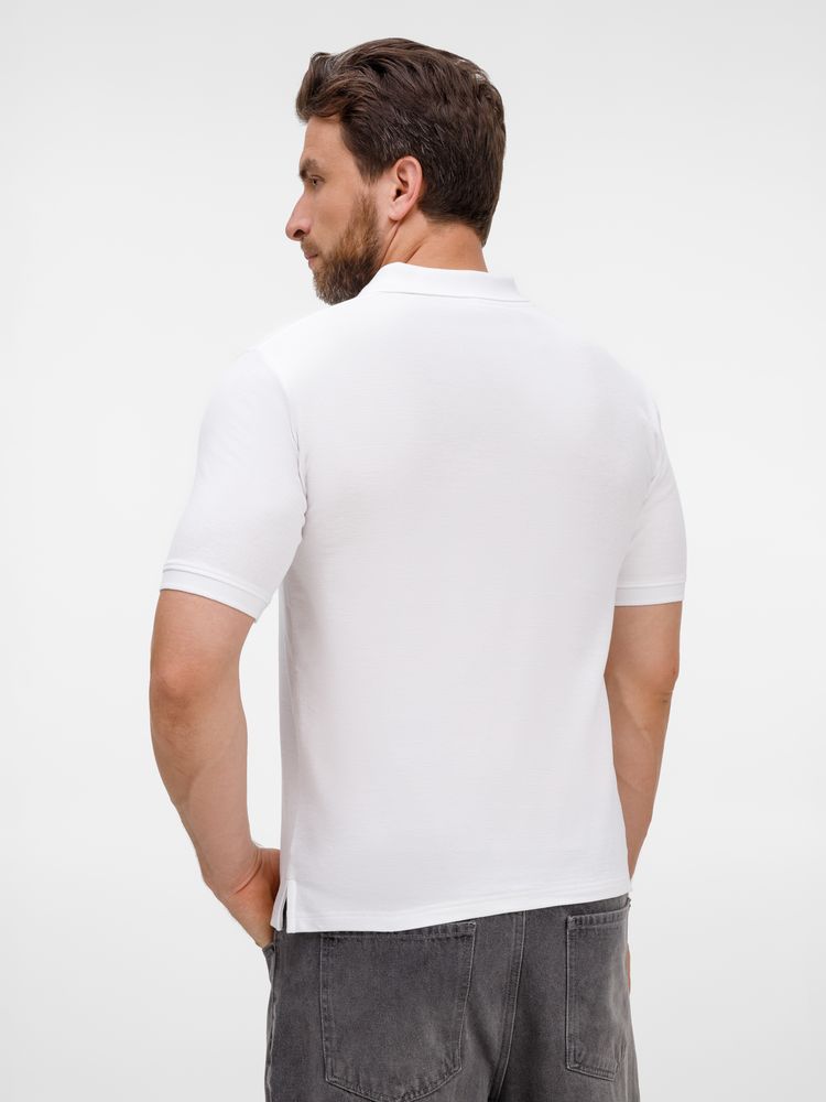 Рубашка поло унисекс Upswing, белая / Миниатюра модельного (1000)