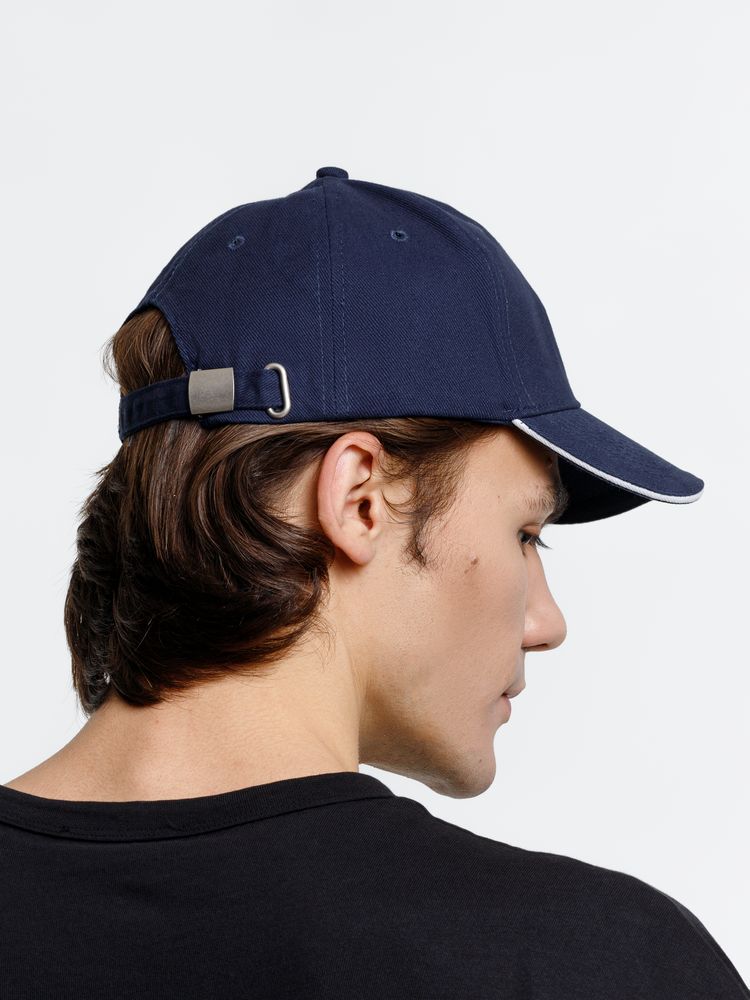 Бейсболка Buffalo, темно-синяя с белым / Миниатюра модельного (1000)