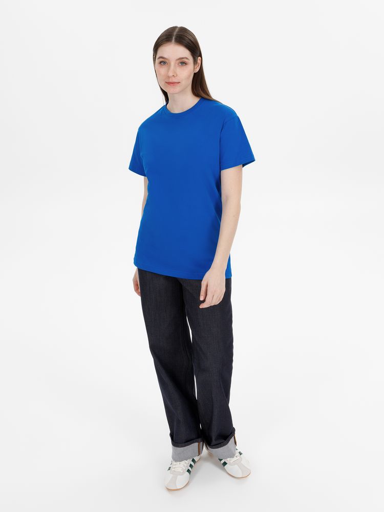 Футболка унисекс T-Bolka 180, синяя / Миниатюра модельного (1000)